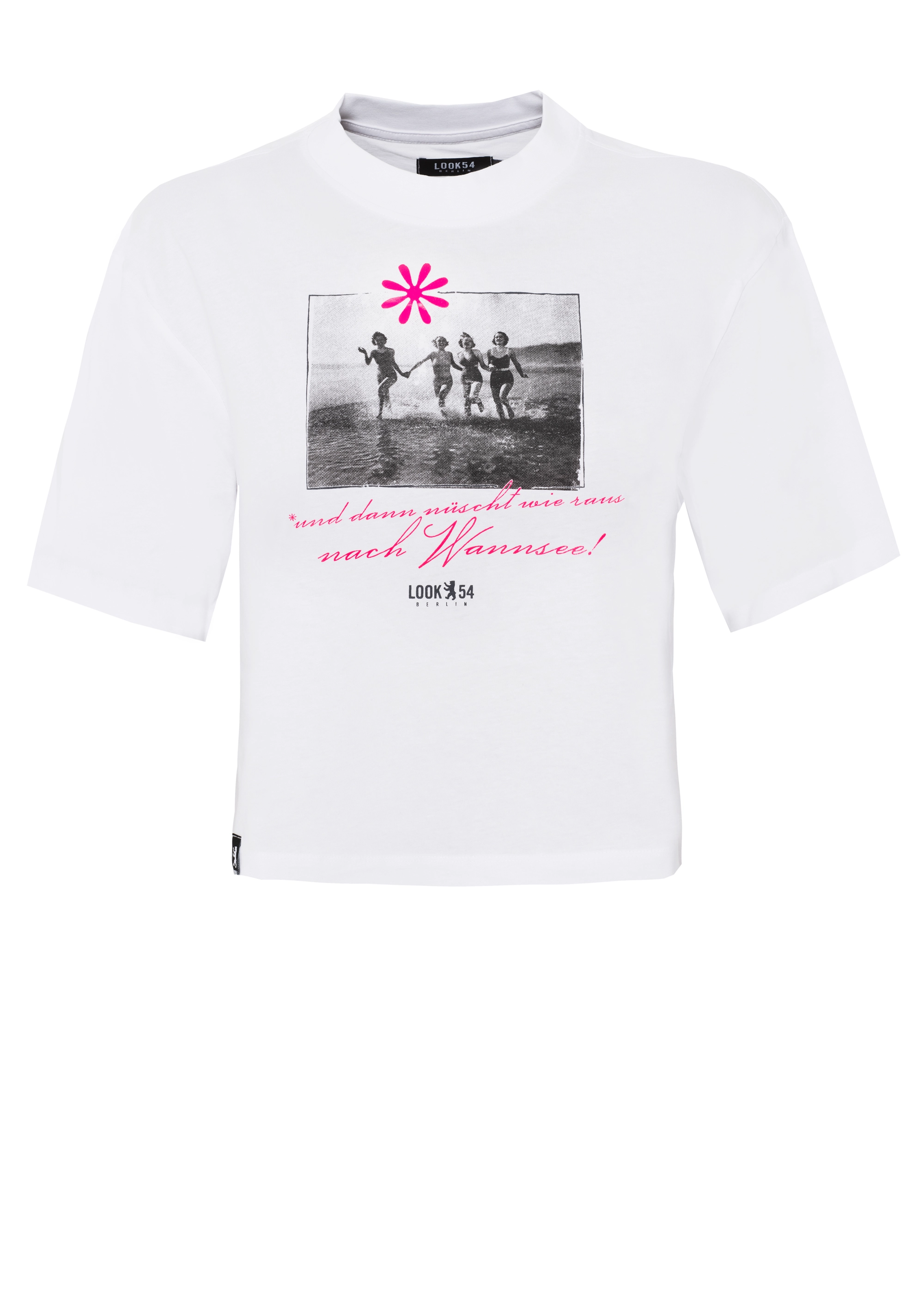 Nüscht wie raus nach Wannsee Oversized Crop-Shirt
