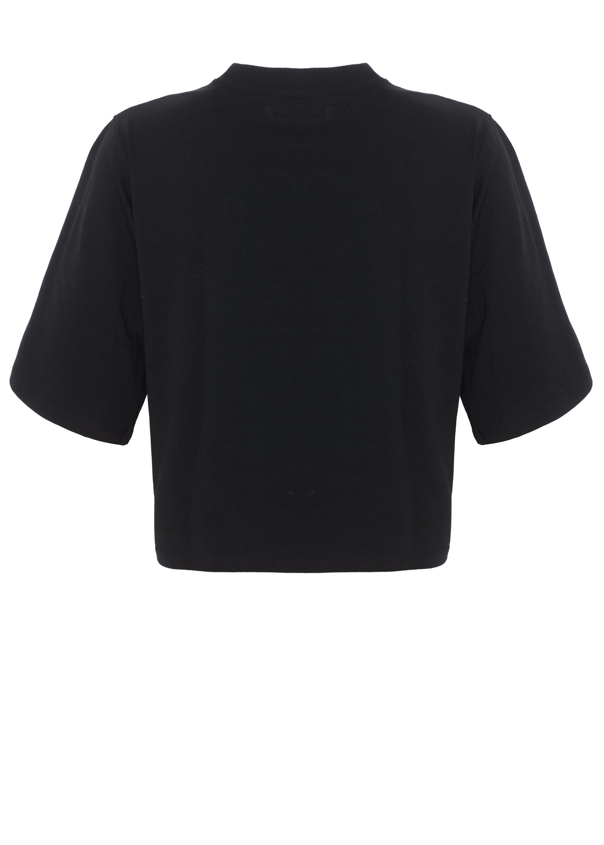 HAUPTSTADTROCKER Crystal Badge Oversized Crop-Shirt