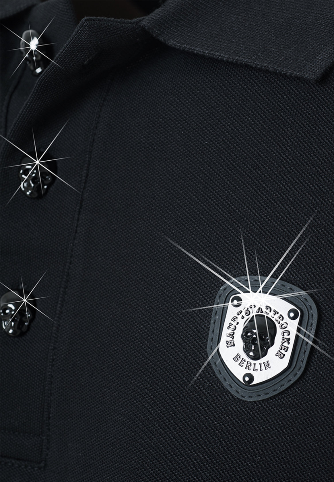 Death's Head Patch Polo (Black Edition)