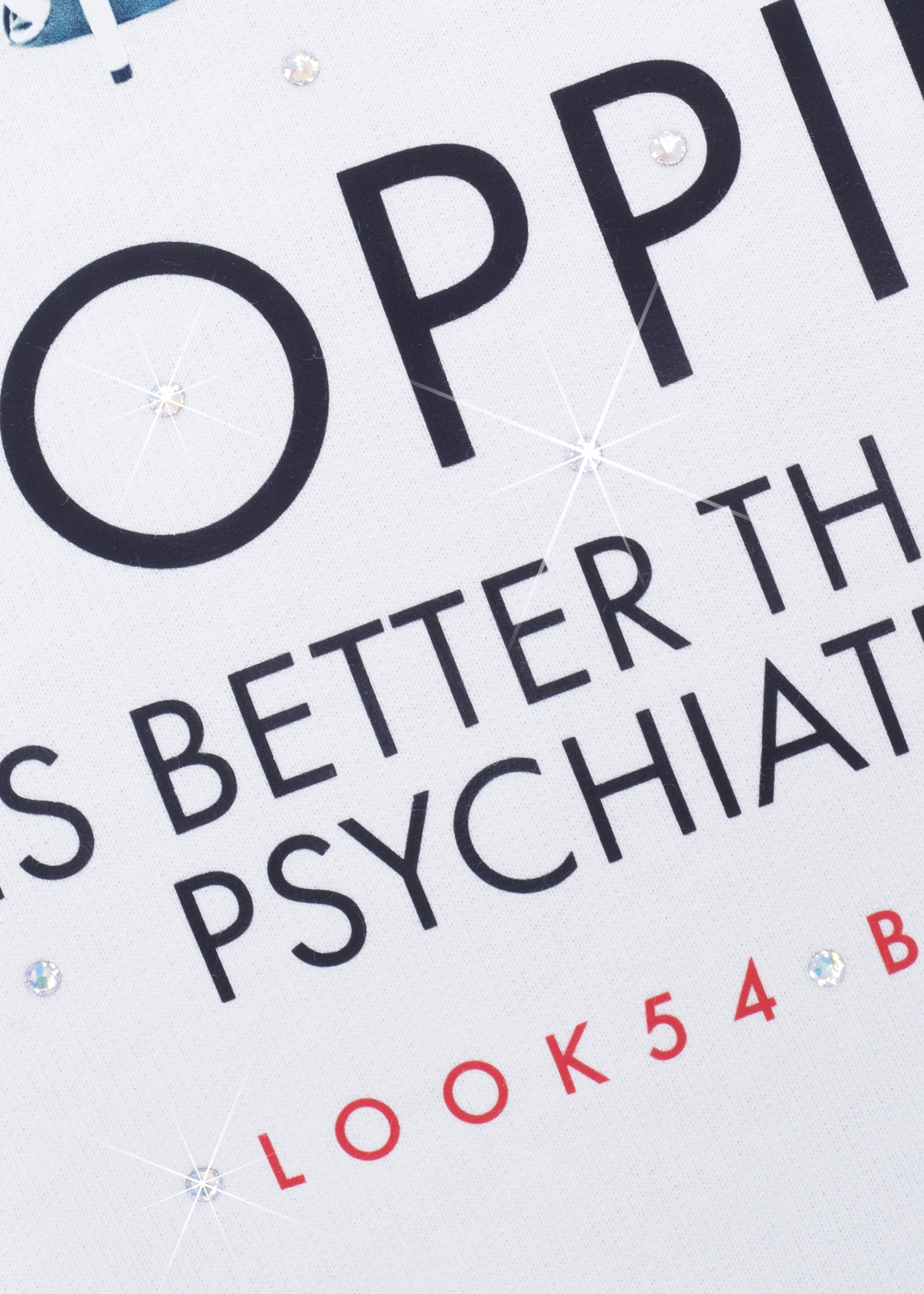 Shopping is better Crop Hoodie